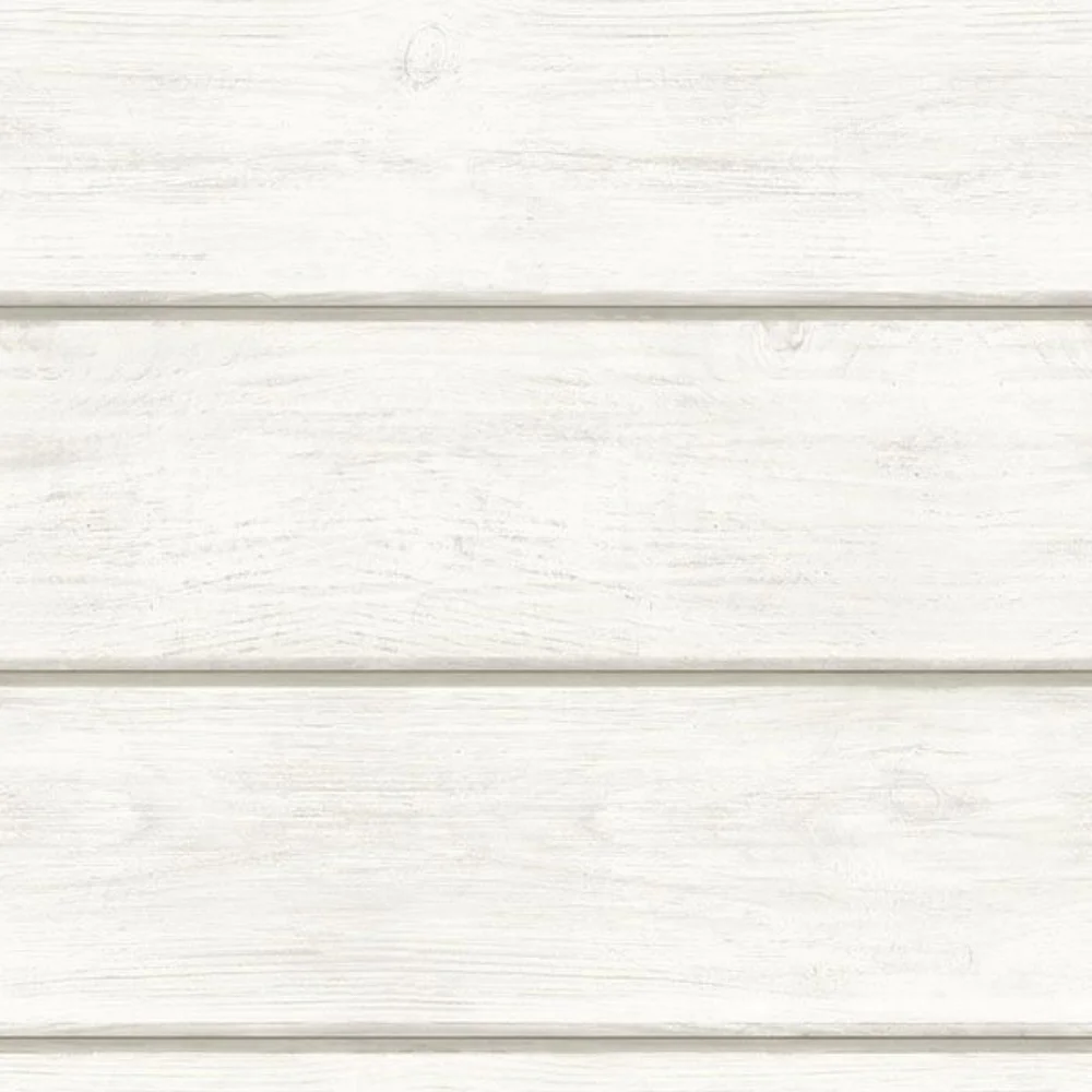Wallpaper Cassidy White Shiplap Wood Planks